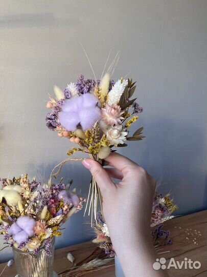 Летний букетик из сухоцветов
