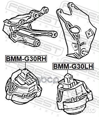 BMM-G30RH подушка двс правая BMW G30/G31/G32 1