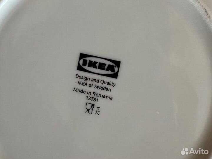Мраморная тарелка IKEA