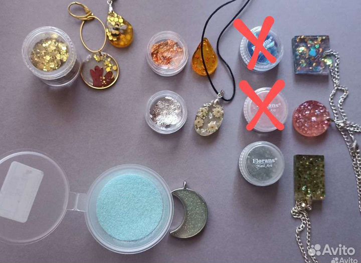 Блёстки, поталь, перламутр