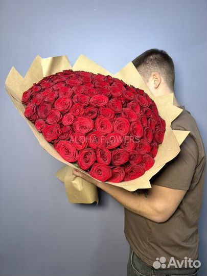 101 роза букет доставка