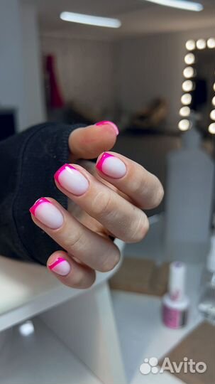 Маникюр гель лак, педикюр, наращивание