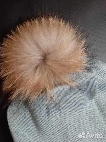 Новая детская шапка HohLoon 54-58 ог мех