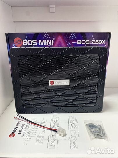 Активный сабвуфер под сиденье Bos-Mini-269x