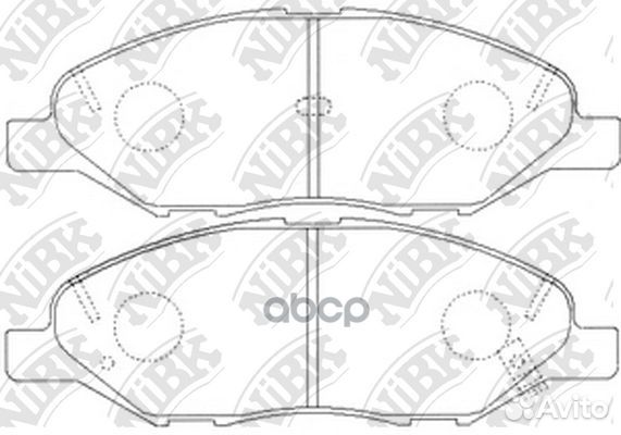 Колодки тормозные дисковые перед 1,324 PN24