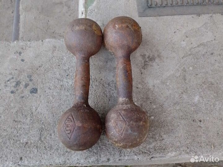 Гантели бу 4 кг СССР
