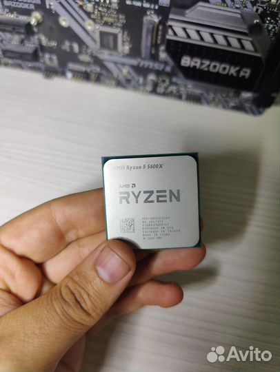 Комплект Ryzen 5 5600x+b550 bazooka+32gbddr4+кулер