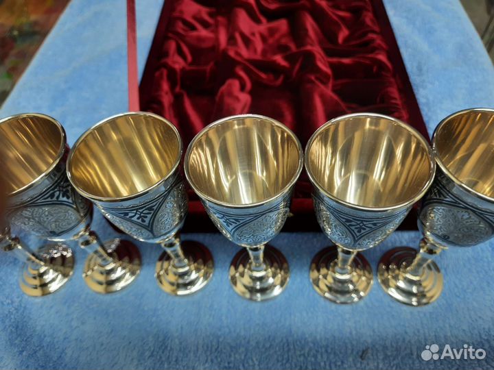 Рюмки 6 шт. серебро 523гр