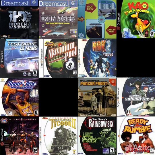 Игры штамповка из 2000х для Sega Dreamcast games