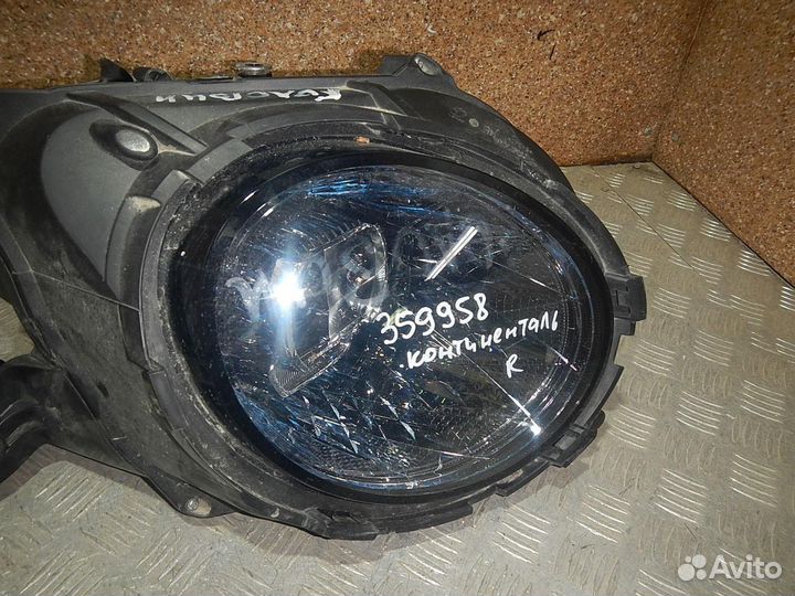 Б/У Б/У Фара правая, Bentley (Бентли) -continental
