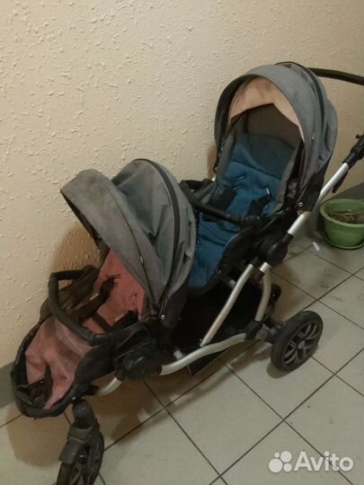 Коляска для двойни bebetto 42