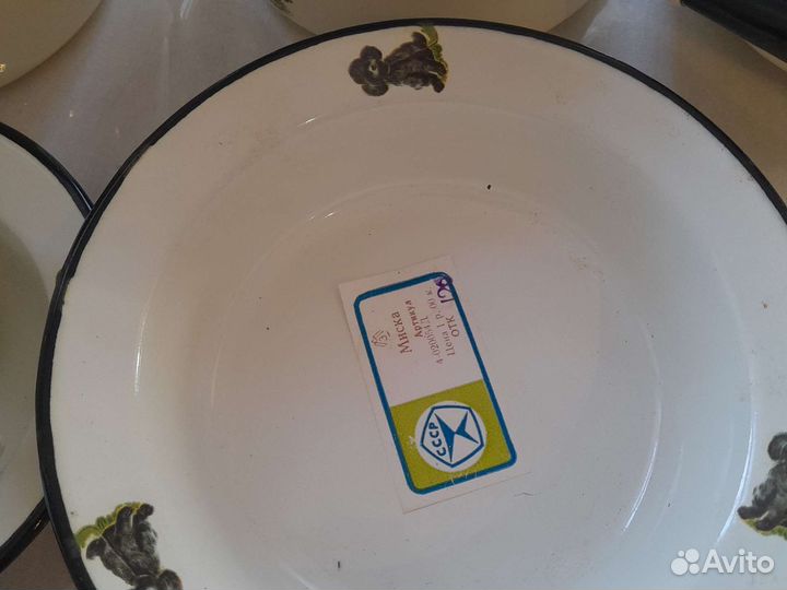 Сервиз столовый эмалированный, детский