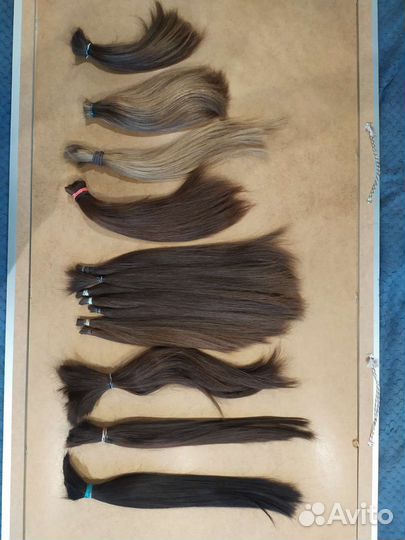 Волосы натуральные срез