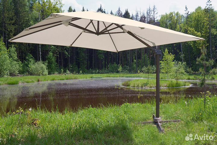 Bizzotto, Италия Зонт Сицилия 3х3м, слоновая кость