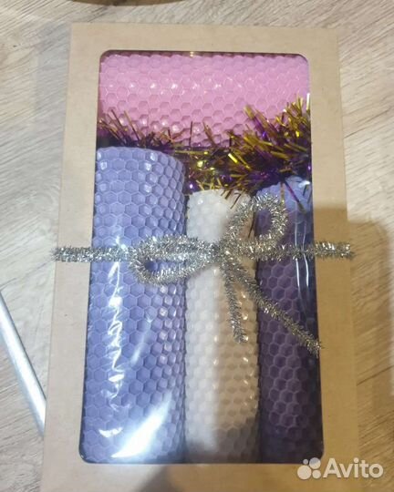 Новогодние подарочки, свечей из вощины