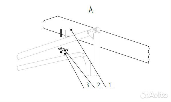 Ложементы багажника для прицепа мзса 817710.012