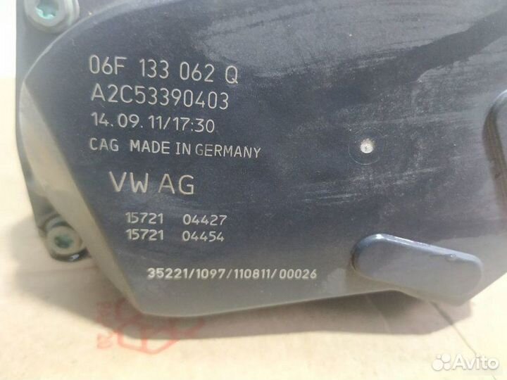 Дроссельная заслонка Audi A4 B8 2008—2012