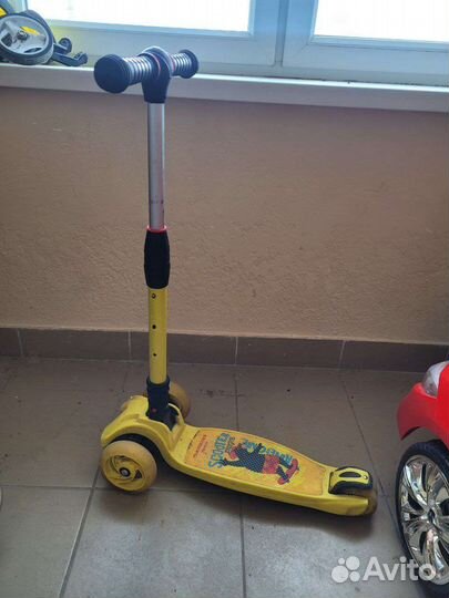 Усиленный самокат детский трехколесный