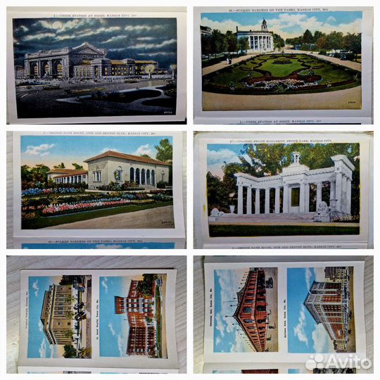 Старинные открытки буклет. Нач.20 века. Канзас