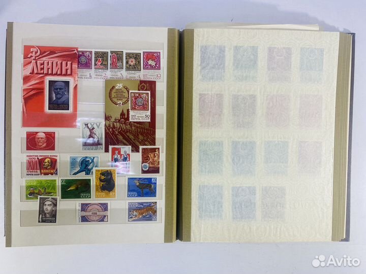 Альбом с почтовыми марками 1970 Ленин блоки