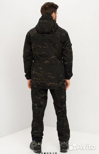 Костюм Горка-3 цв. Черный мультикам ТК. Смесовая