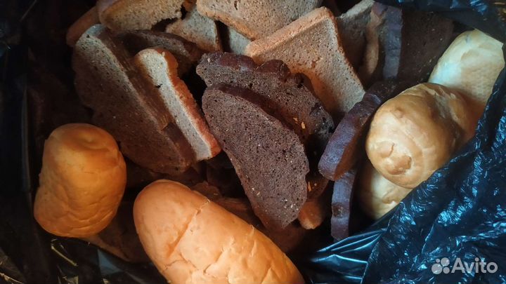 Сухари чёрные и белые микс