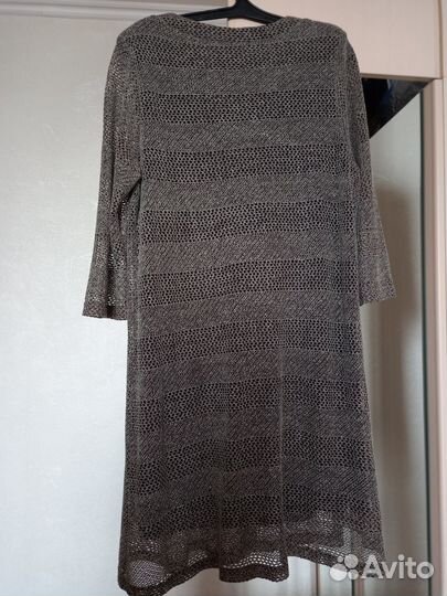 Платье женское комбинированное накидкой