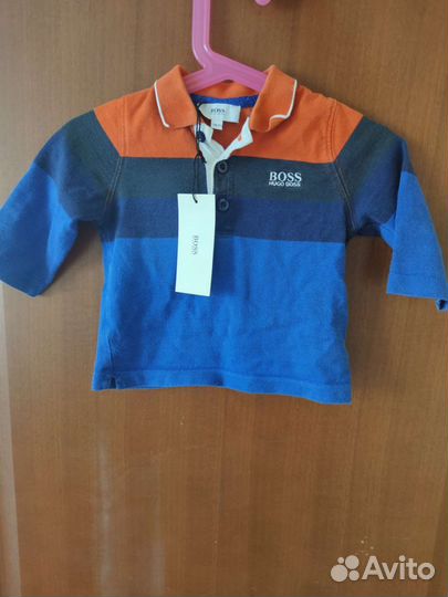 Поло с длинным рукавом Hugo boss оригинал