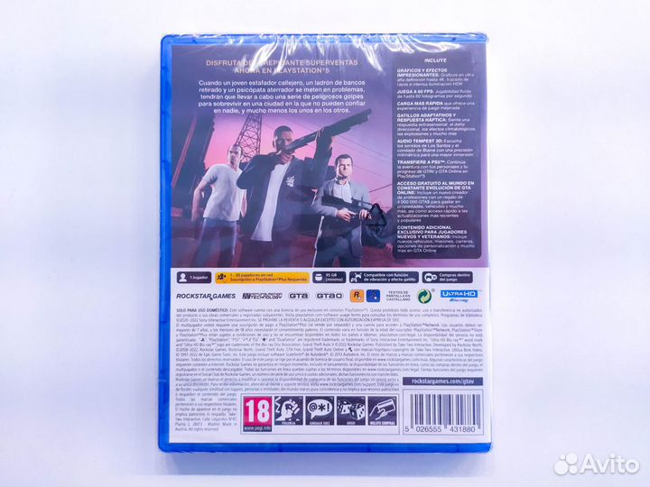 Grand Theft Auto V (GTA 5) (рус) диск новый