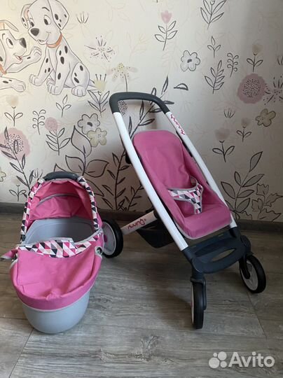 Коляска 3 в 1 для кукол Smoby