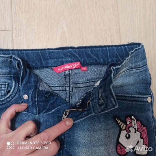 Шорты джинсовые для девочки 116