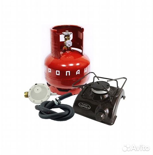 Газовая туристическая плита с баллоном 5 литров