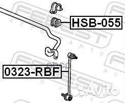 Тяга стабилизатора перед прав/лев 0323RBF F