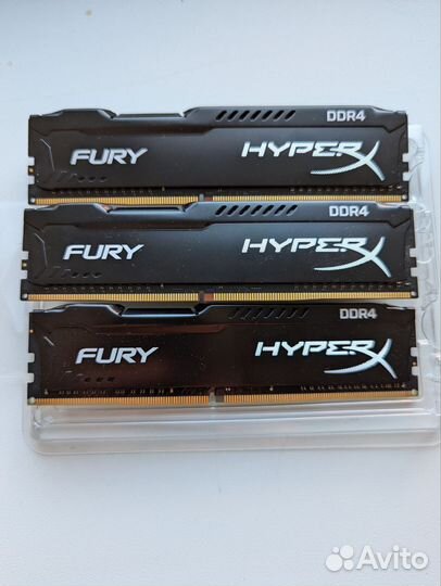 Kingston hyperx fury ddr4 8gb (2х4gb)