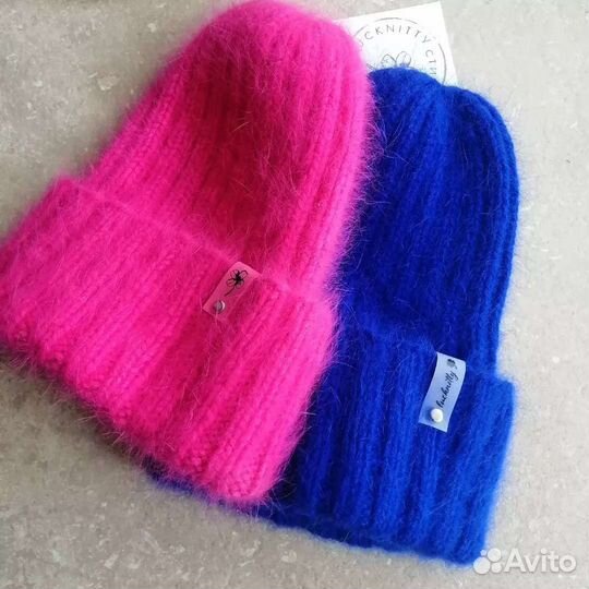 Шапка из пуха норки, ручная работа