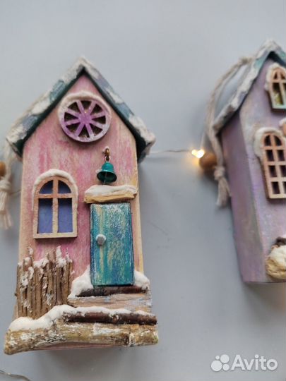 Домики из дерева Ручная работа