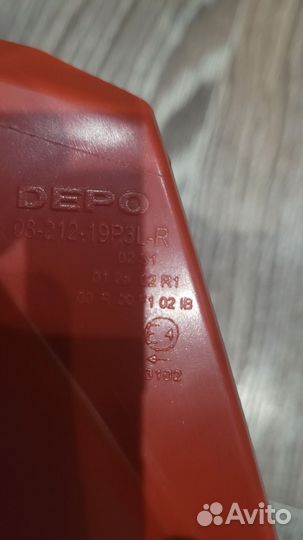 Фонарь задний depo Toyota Vitz/Yaris 5D 05-06