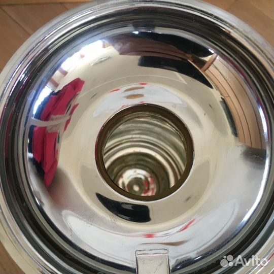 Термос времен СССР с помпой, китайский, новый