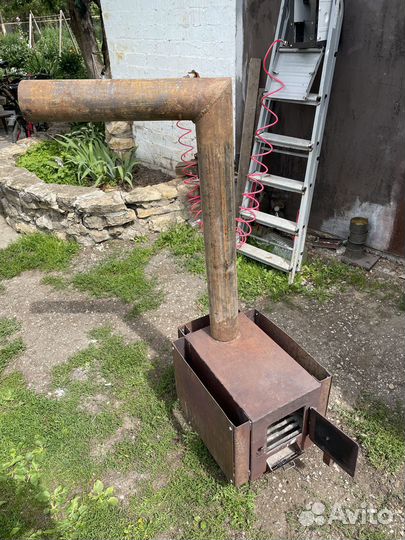 Печь буржуйка конвекционная с трубой