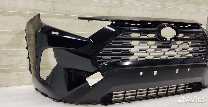 Бампер рав 4 5 поколение с решетками Оригинал