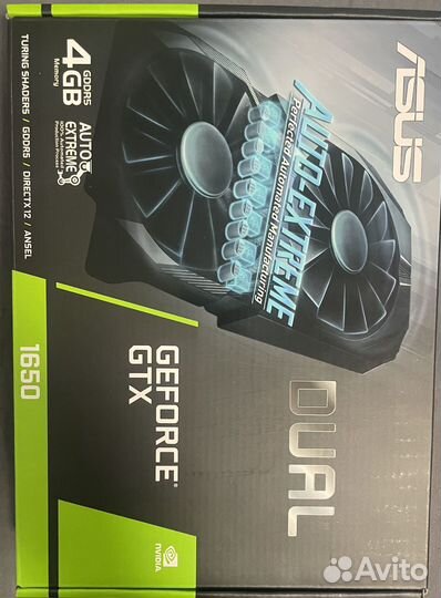 Продаю видеокарту Asus Geforce Gtx 1650 Dual 4GB