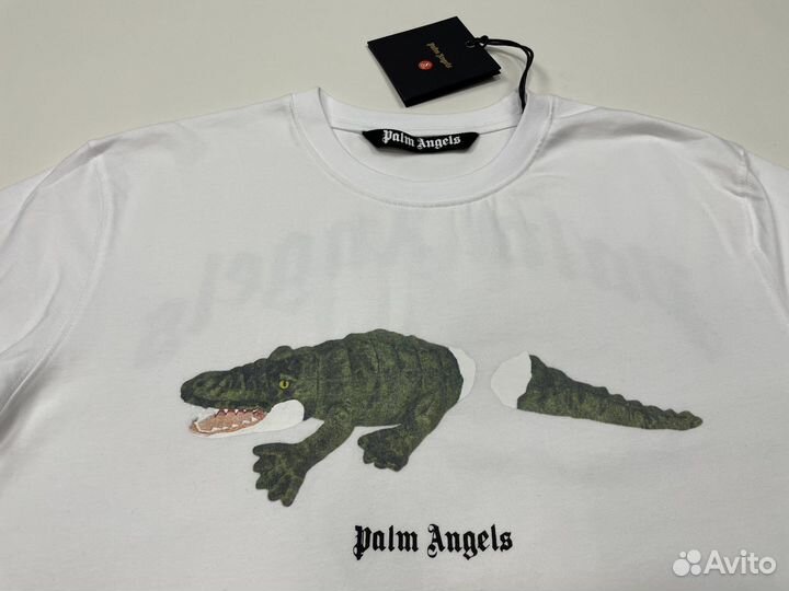 Лонгслив palm angels crocodile Белый