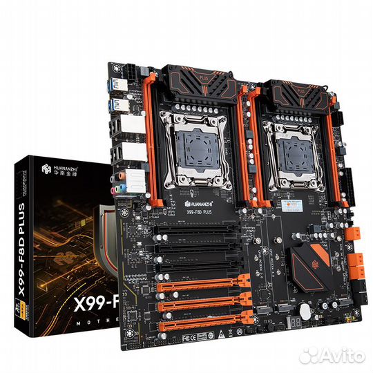 Комплект huananzhi X99 dual-F8D plus 2011-3 + 2 х