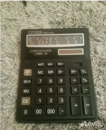 Калькулятор Citizen SDC-414,14-разрядный