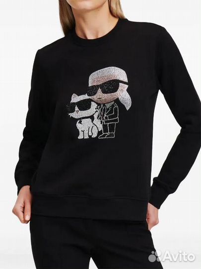 Свитшоты чёрные Karl Lagerfeld s/m оригинал