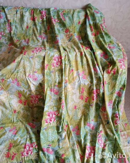 Шторы 2шт. Цветы, птицы, листья