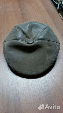 Кепка мужская кожаная новая