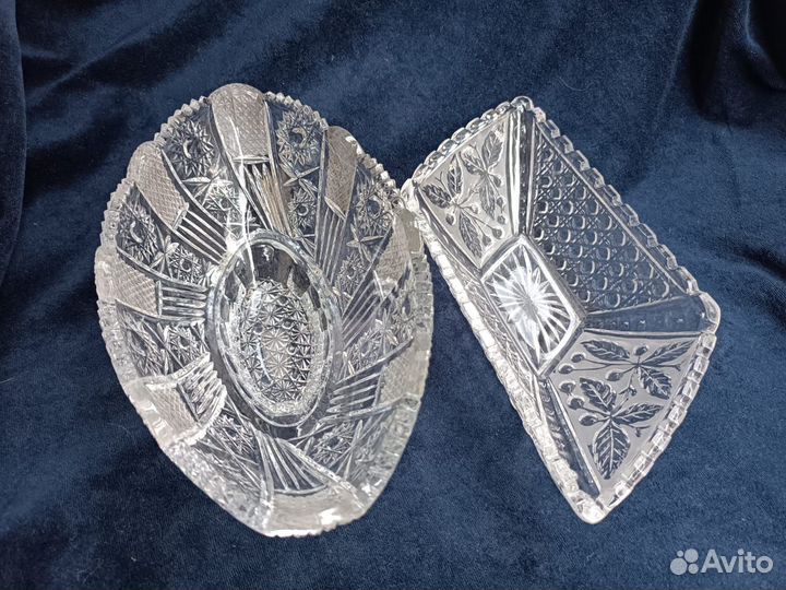 Хрусталь СССР, салатницы, бокалы, рюмки