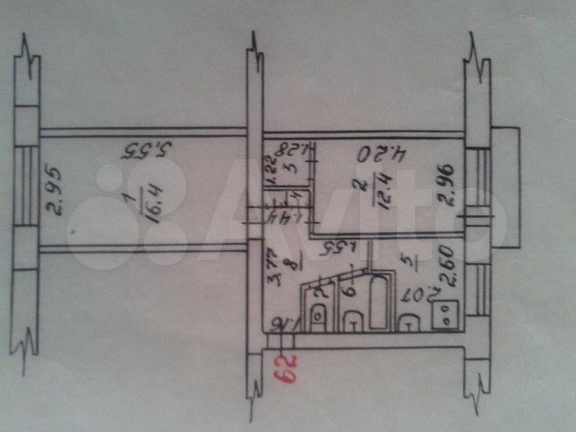 2-к. квартира, 46,9 м², 4/5 эт.