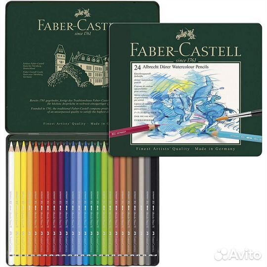 Faber-Castell акварельные карандаши, 24 цвета